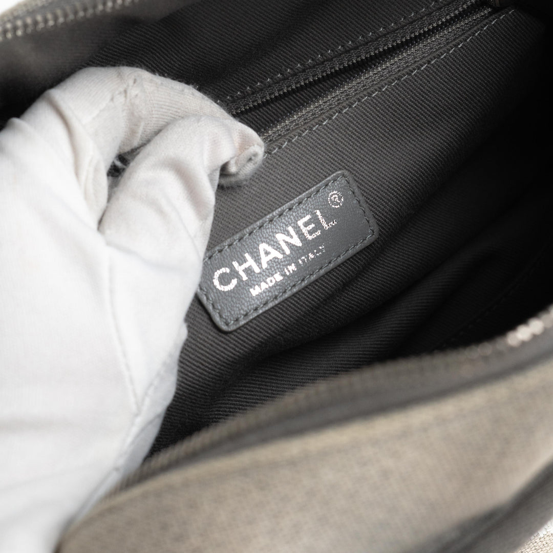 11/7 DOTD- Top Quality Chanel Deauville Bowling Bag Grey