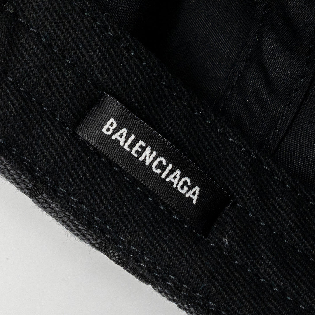 Top Quality Balenciaga Size S BB MONOGRAM CAP BLACK