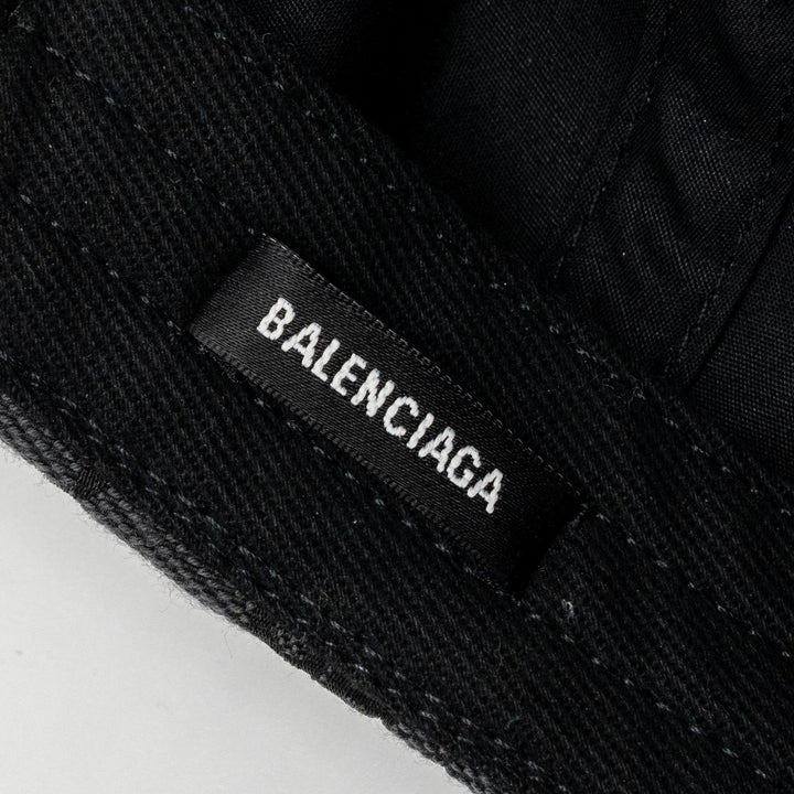 Top Quality Balenciaga Size S BB MONOGRAM CAP BLACK