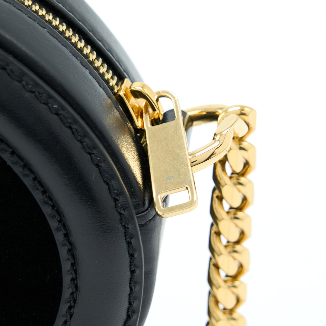 Top Quality Celine Oval Bag Cuir Triomphe Calfskin/Velvet with Chain