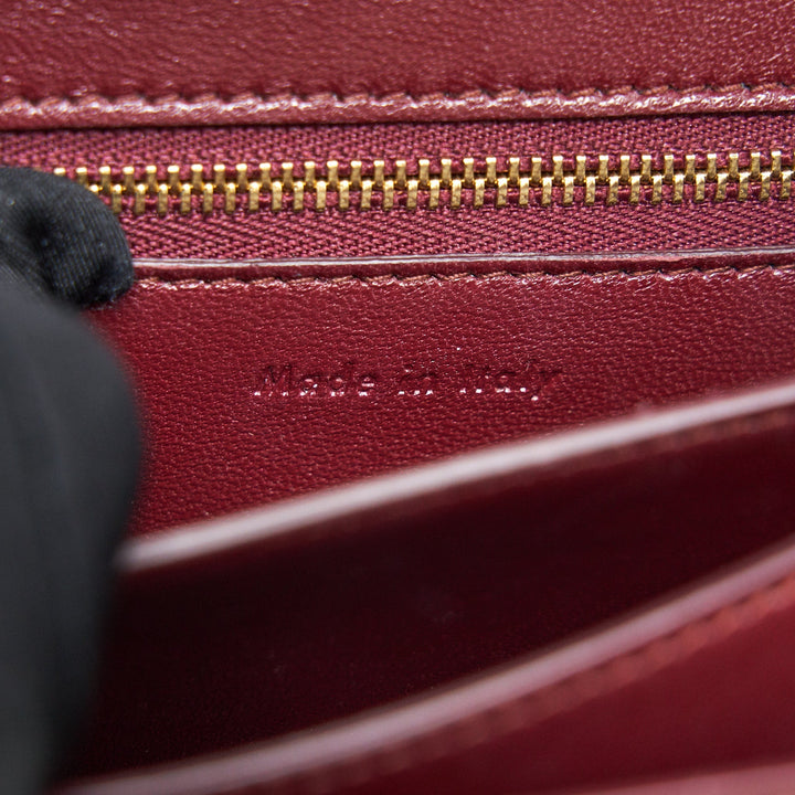 Top Quality Celine SMALL CLASSIC BAG IN BOX CALFSKIN BURGUNDY