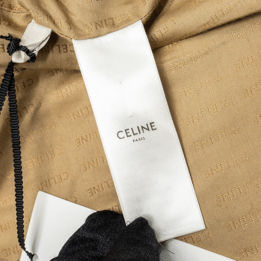 Top Quality Celine size 34 Chasseur Jacket in Braided Boucle Tweed Corde beige