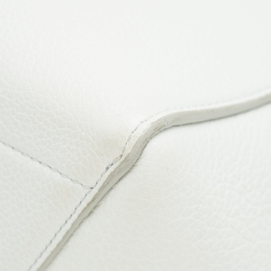 Celine SANGLE BUCKET BAG IN WHITE