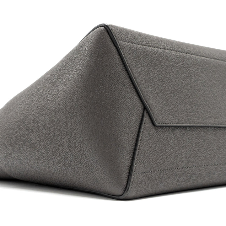 Celine Sangle Bucket Grained Calfskin Grey