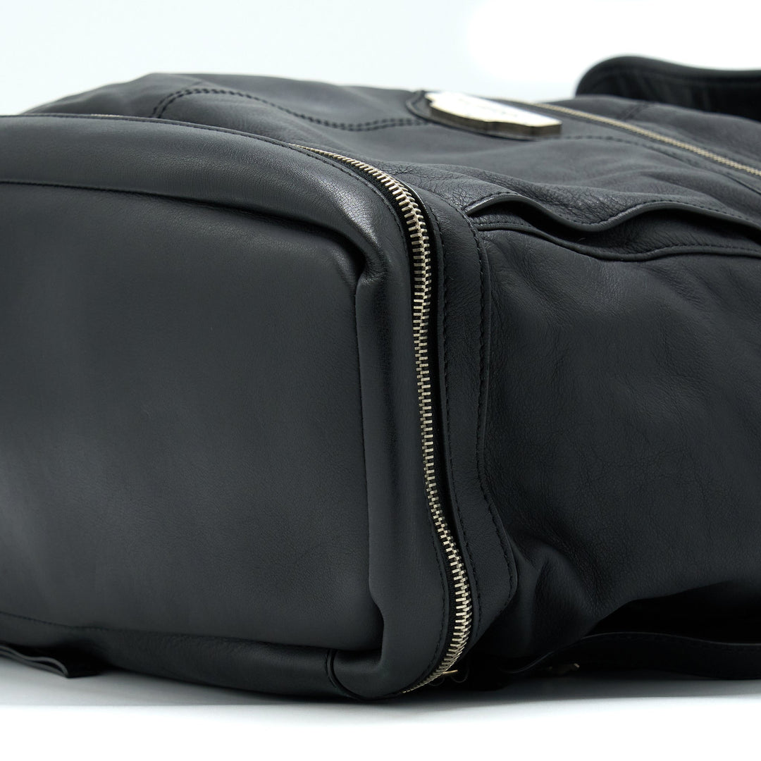 balenciaga Backpack Calfskin Black SHW