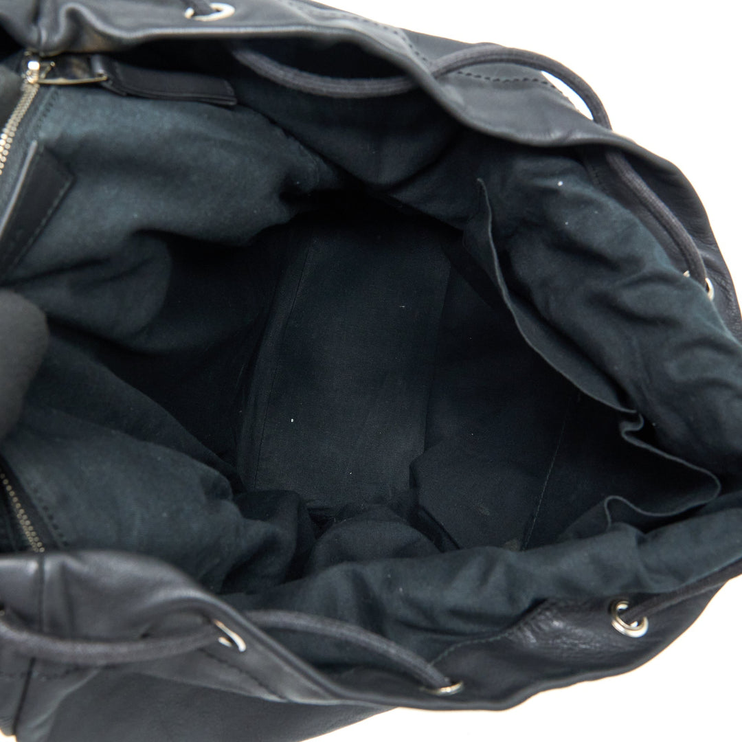 balenciaga Backpack Calfskin Black SHW
