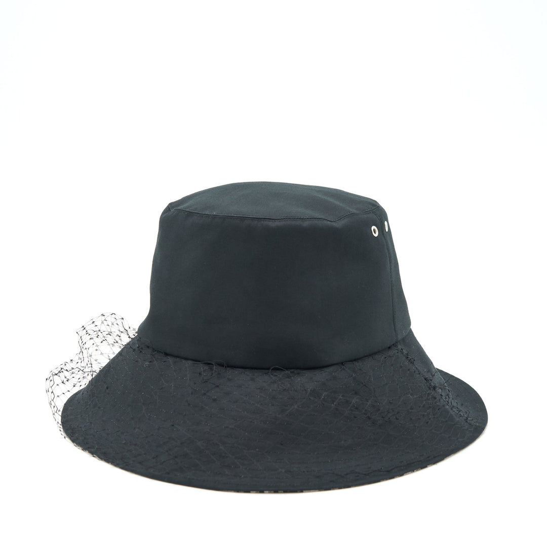 Top quality Dior Size 57 Teddy-D Brim Bucket Hat With Veil