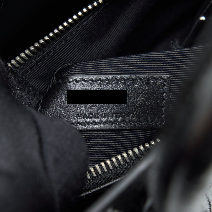 Saint Laurent/ YSL Sac De Jour Crocodile Embossed Black SHW