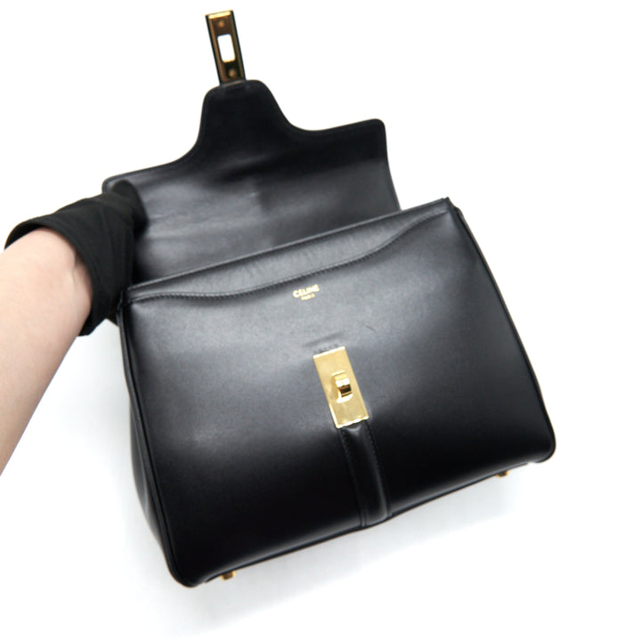 Top Quality Celine SMALL 16 BLACK BAG