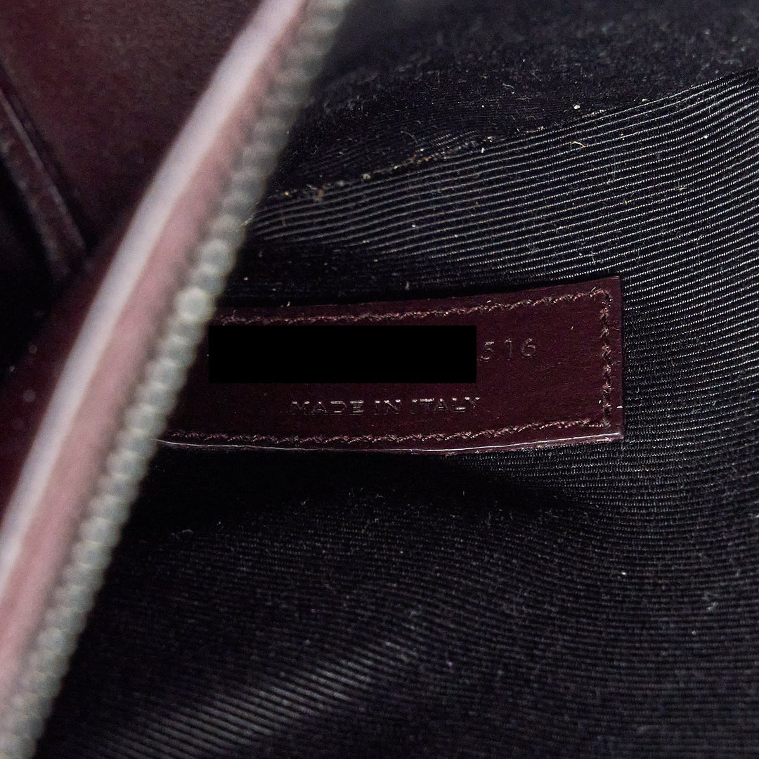 Saint Laurent/ YSL Sac De Jour Calfskin Burgundy Black Hardware