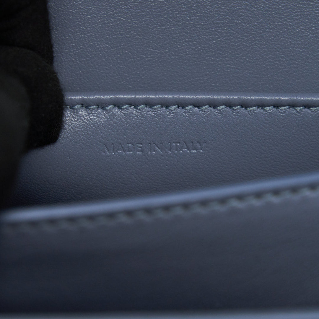 Top Quality Celine TEEN CLASSIC BAG IN CALFSKIN LIEGE ARCTIC BLUE
