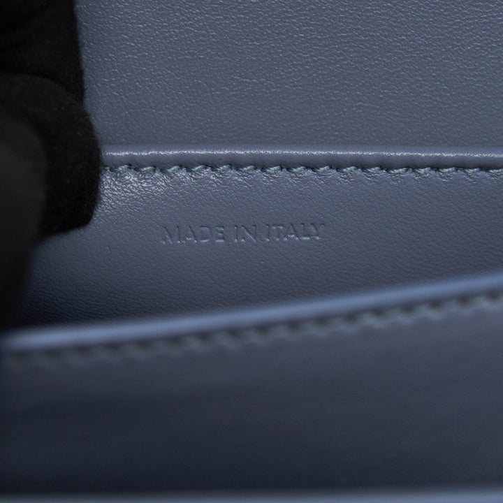 Top Quality Celine TEEN CLASSIC BAG IN CALFSKIN LIEGE ARCTIC BLUE