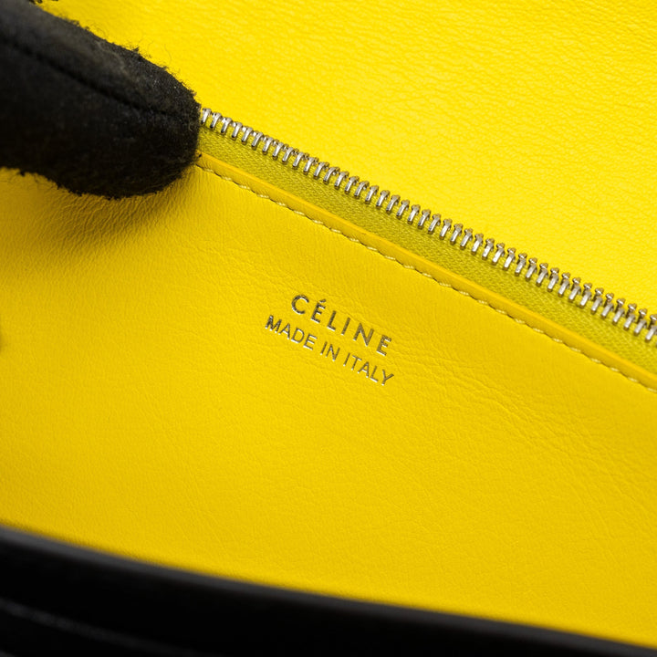 Celine Long Wallet Grained Calfskin Black