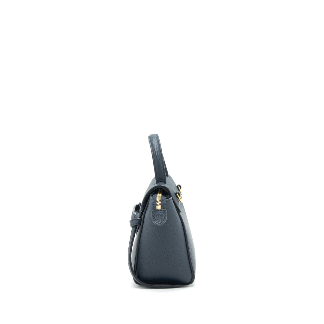 Celine Pico Belt Bag Grained Calfskin Navy