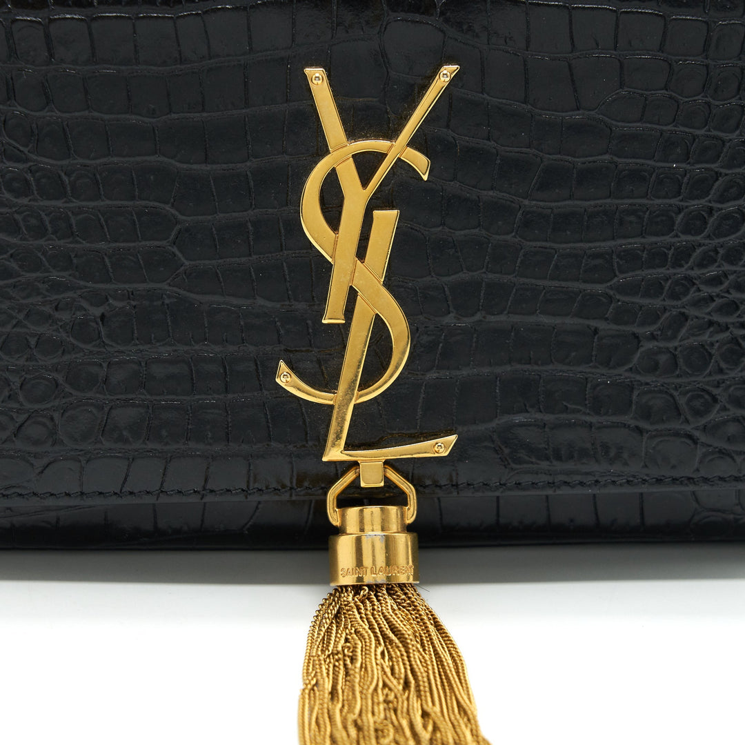 SAINT LAURENT /YSL MINI KATE BAG WITH TASSEL BLACK GHW