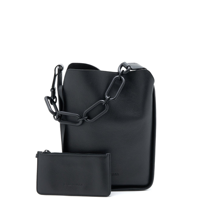 Top Quality Balenciaga Tool 2.0 North-South Tote Bag Calfskin Black with Black Hardware