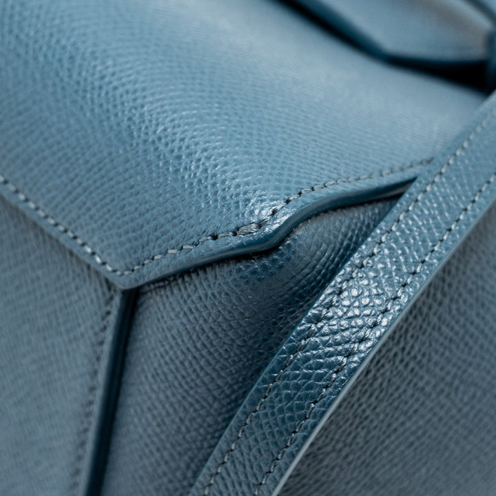 Top Quality Celine nano belt bag Grained Calfskin Blue