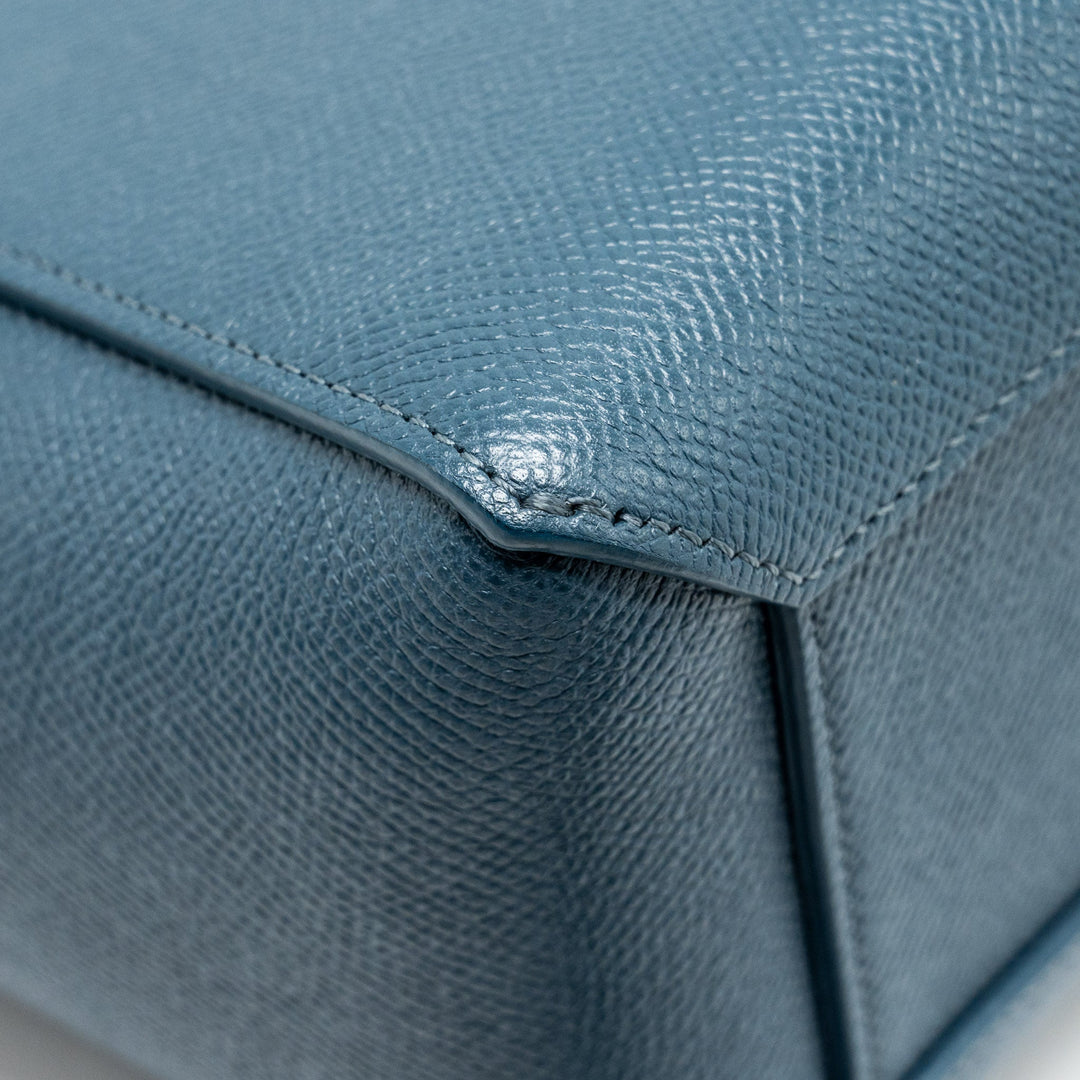 Celine nano belt bag Grained Calfskin Blue