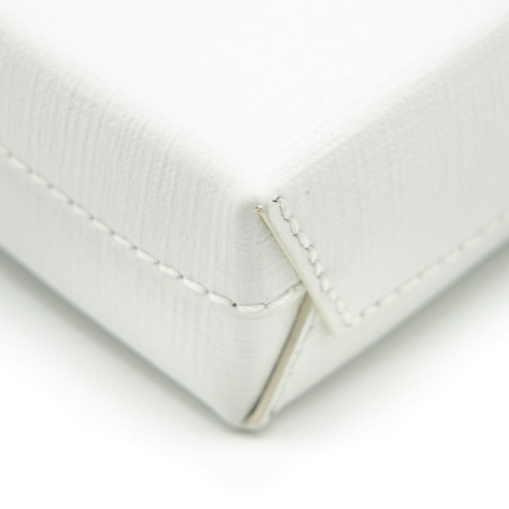 Top Quality Balenciaga Mini Shopping Phone Pouch White SHW