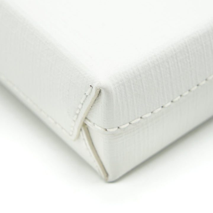Top Quality Balenciaga Mini Shopping Phone Pouch White SHW
