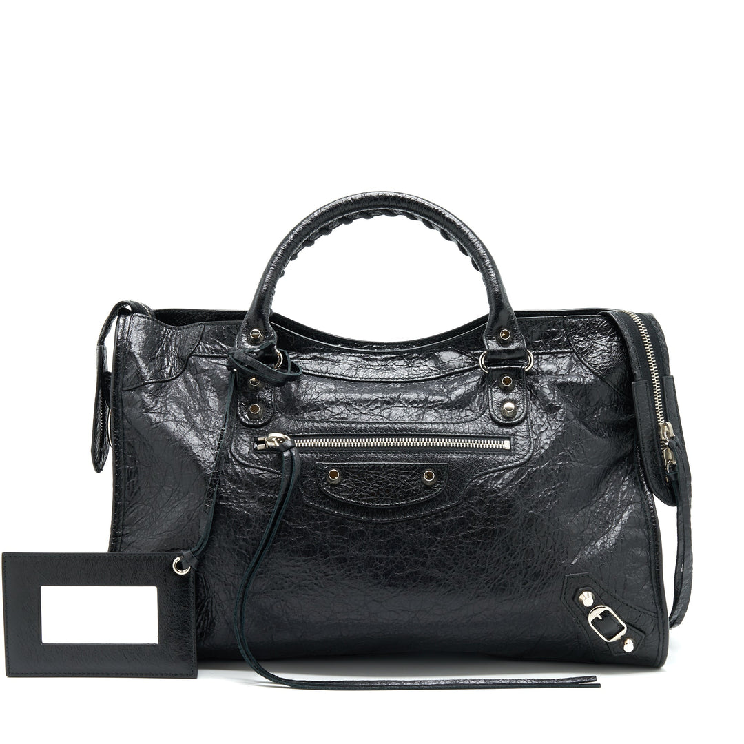 Top Quality Balenciaga City Bag Black SHW