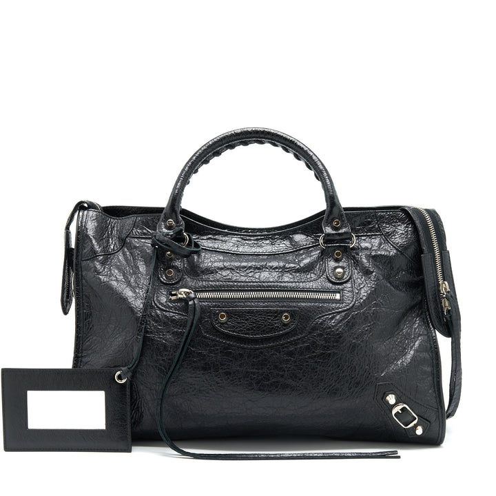 Top Quality Balenciaga City Bag Black SHW