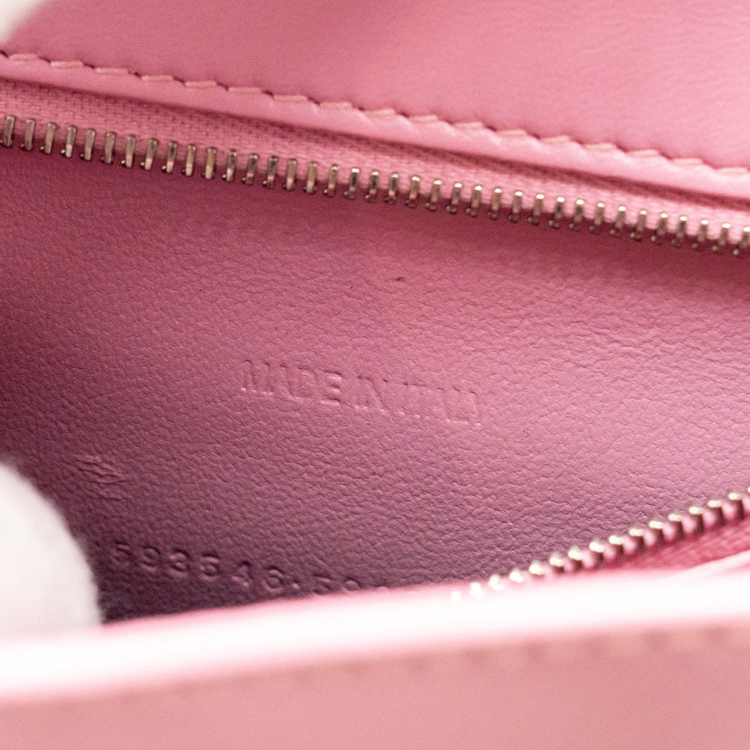 Top Quality Balenciaga Small Hourglass Bag Calfskin Pink SHW