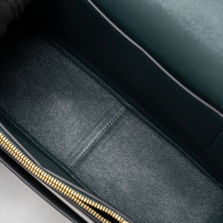 Celine frame bag calfskin dark green/ dark blue