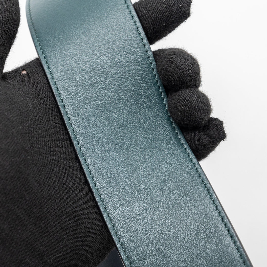 Celine frame bag calfskin dark green/ dark blue