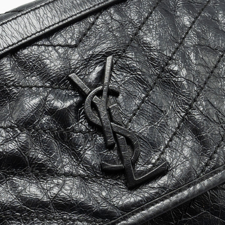 Saint Laurent/YSL Medium Niki Bag Shiny Calfskin Black SHW