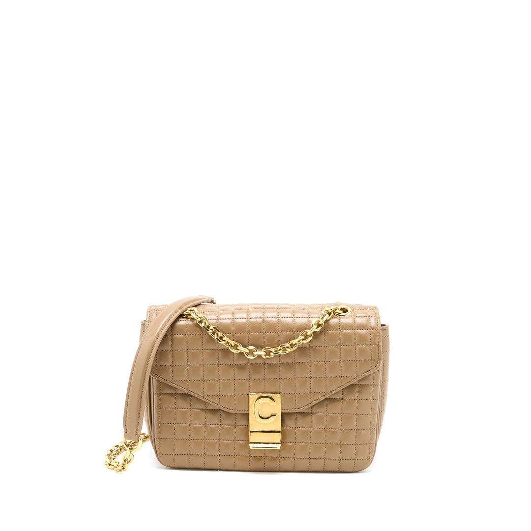 Top Quality Celine C Bag Calfskin Light Camel