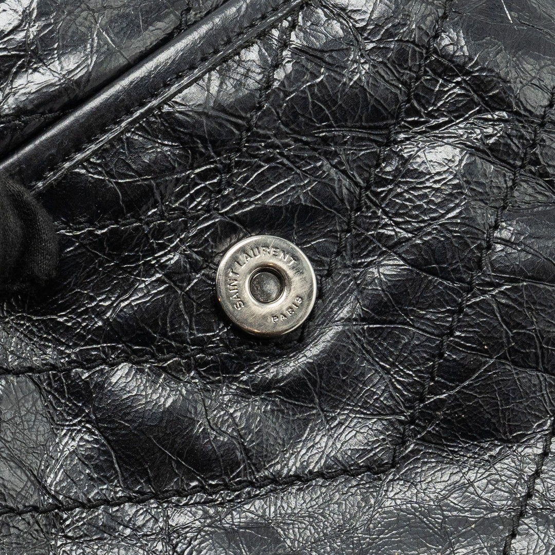 Saint Laurent/YSL Medium Niki Bag Shiny Calfskin Black SHW