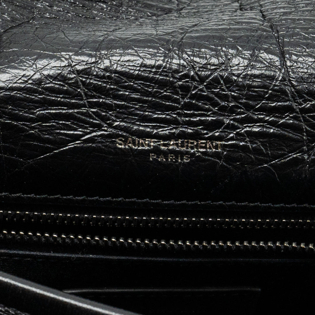 Saint Laurent/YSL Medium Niki Bag Shiny Calfskin Black SHW