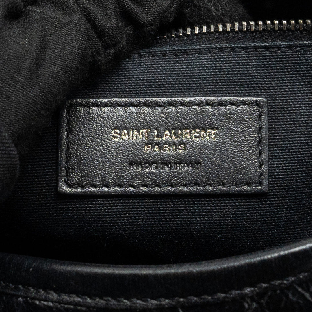 Saint Laurent/YSL Medium Niki Bag Shiny Calfskin Black SHW