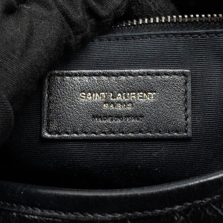 Saint Laurent/YSL Medium Niki Bag Shiny Calfskin Black SHW