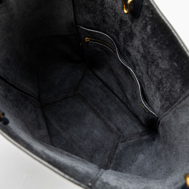 Celine Sangle Bucket Bag Calfskin Navy