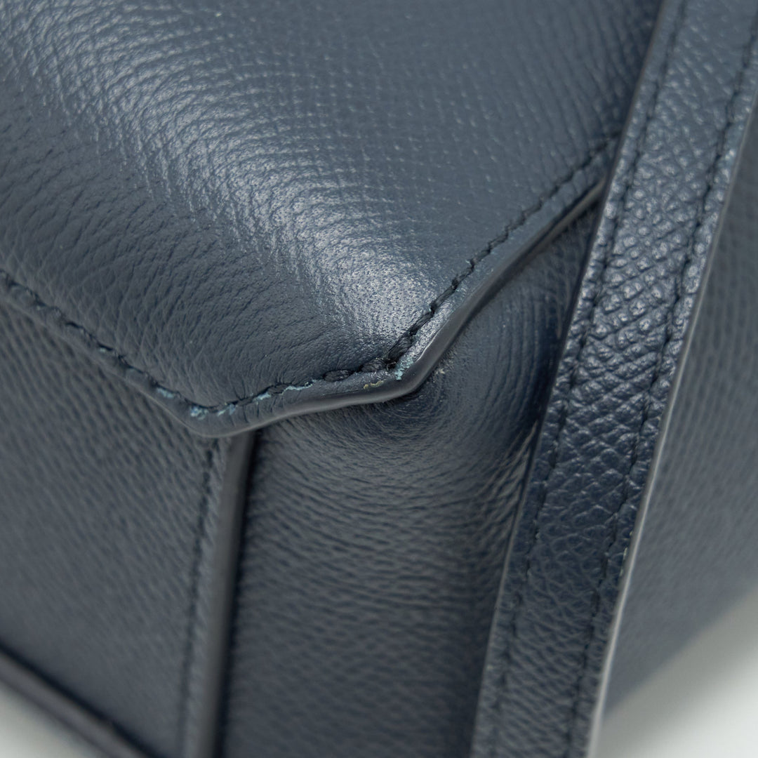 Celine Pico Belt Bag Grained Calfskin Navy