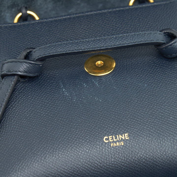 Celine Pico Belt Bag Grained Calfskin Navy