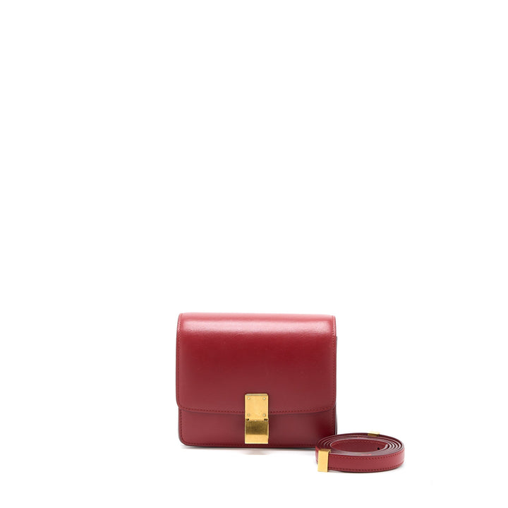 Celine Mini Box Calfskin Red