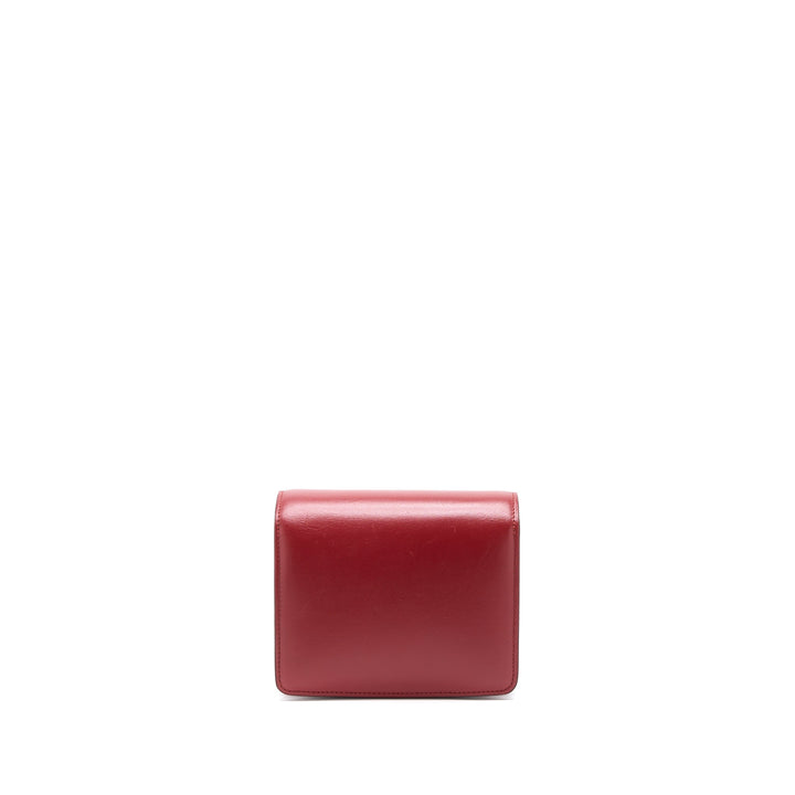 Celine Mini Box Calfskin Red