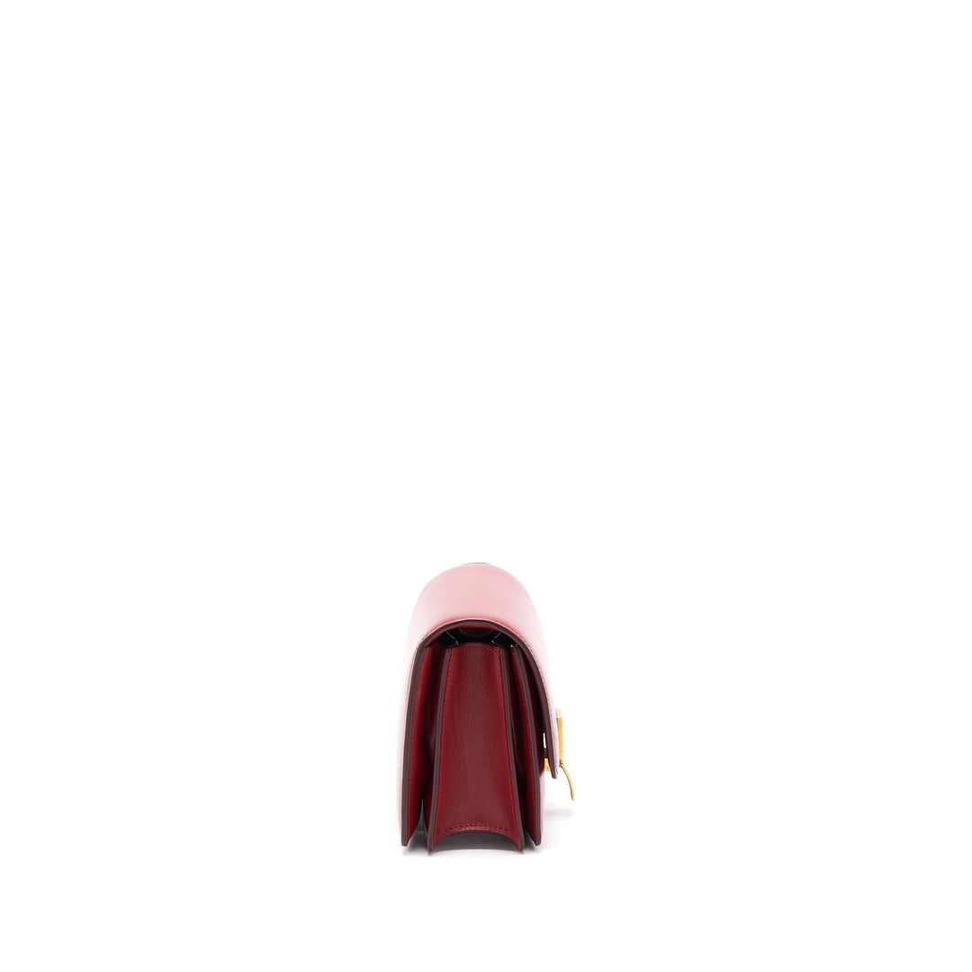 Celine Mini Box Calfskin Red