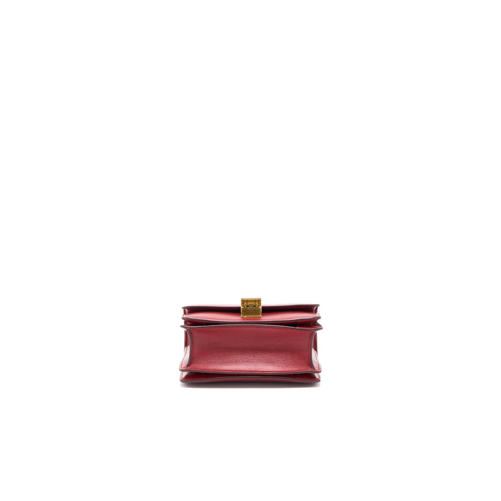 Celine Mini Box Calfskin Red