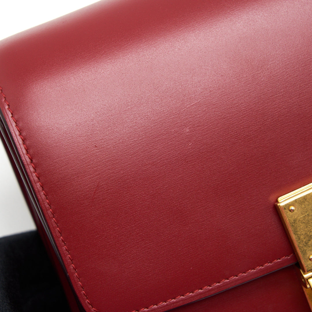 Top Quality Celine small Classic Box Bag Red with