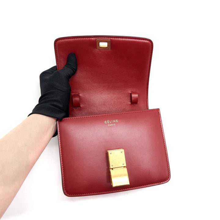 Top Quality Celine small Classic Box Bag Red with