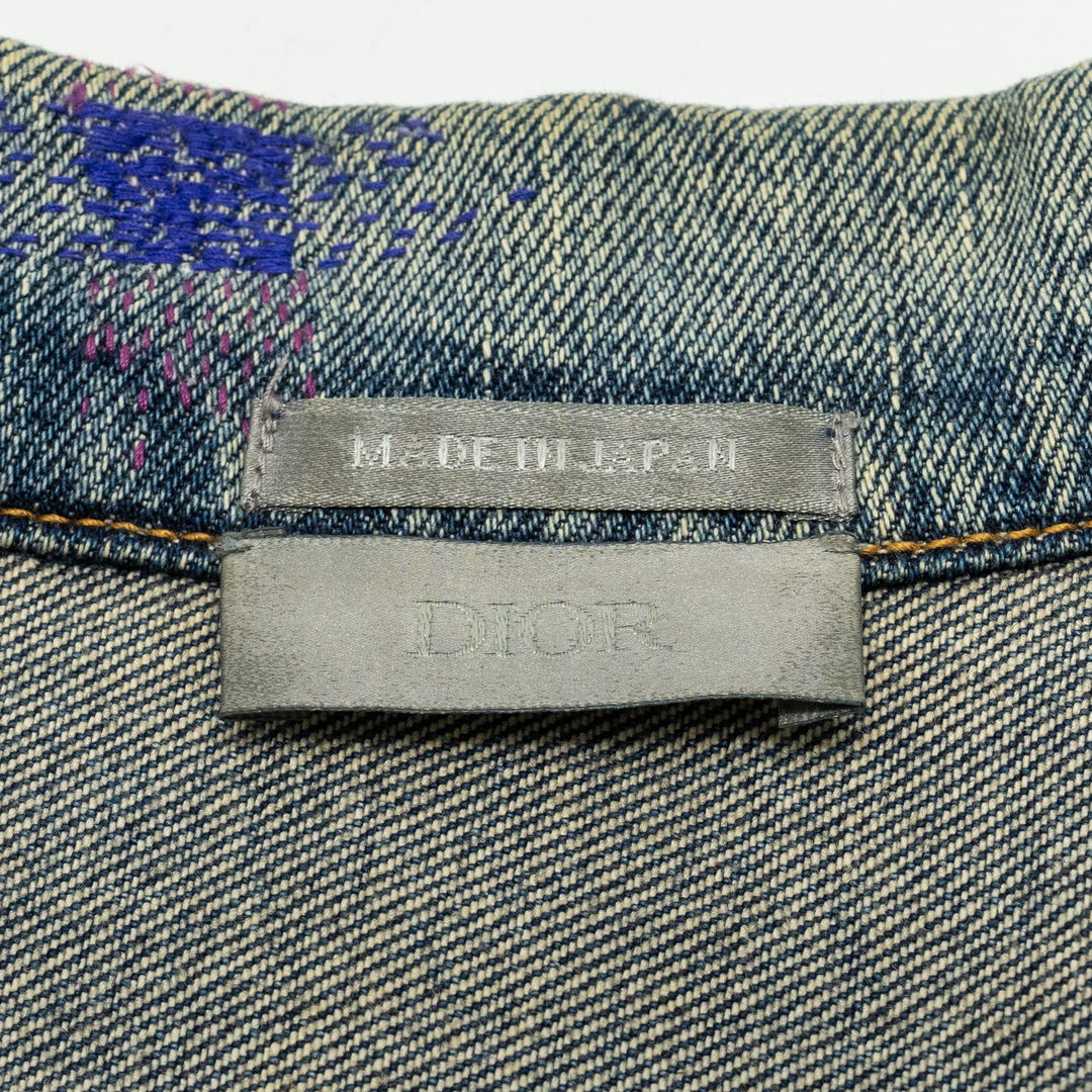 Top quality Dior HOMME Size 50 Boro Denim Jacket Cotton Blue