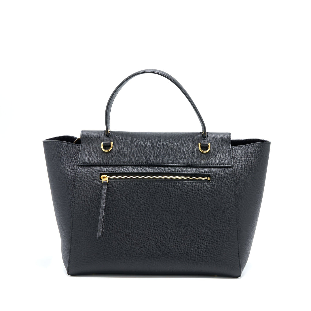 Celine Mini Belt Grained Calfskin Black
