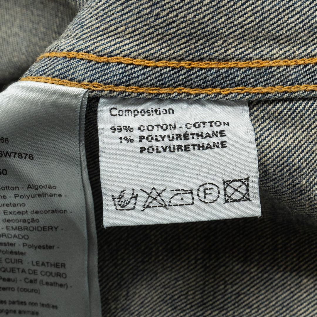 Top quality Dior HOMME Size 50 Boro Denim Jacket Cotton Blue