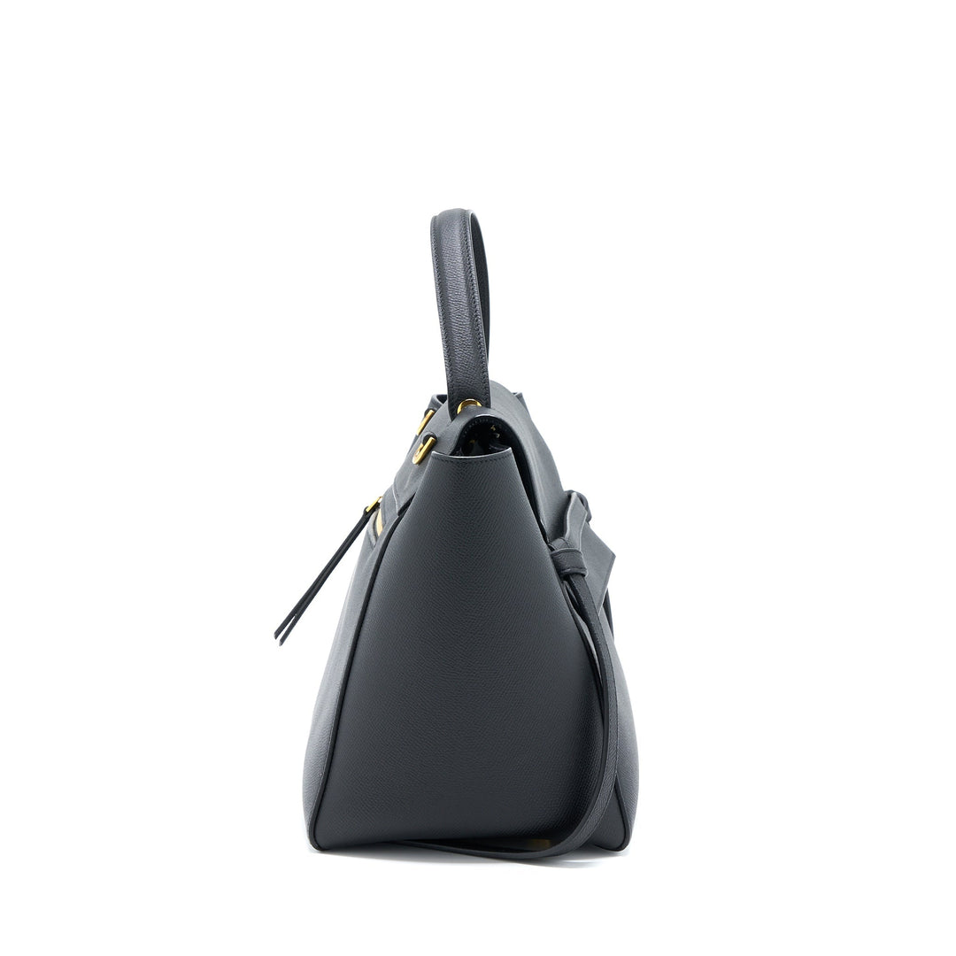 Celine Mini Belt Grained Calfskin Black