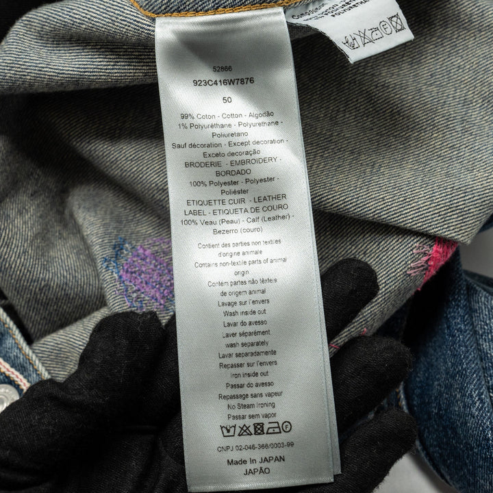 Top quality Dior HOMME Size 50 Boro Denim Jacket Cotton Blue