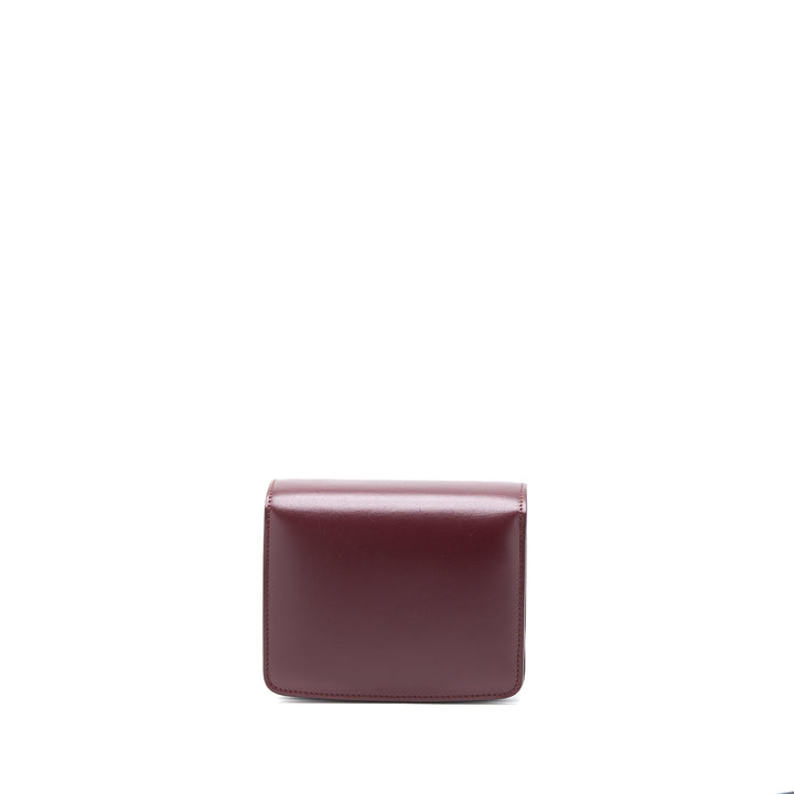 Celine Mini Box Calfskin Burgundy